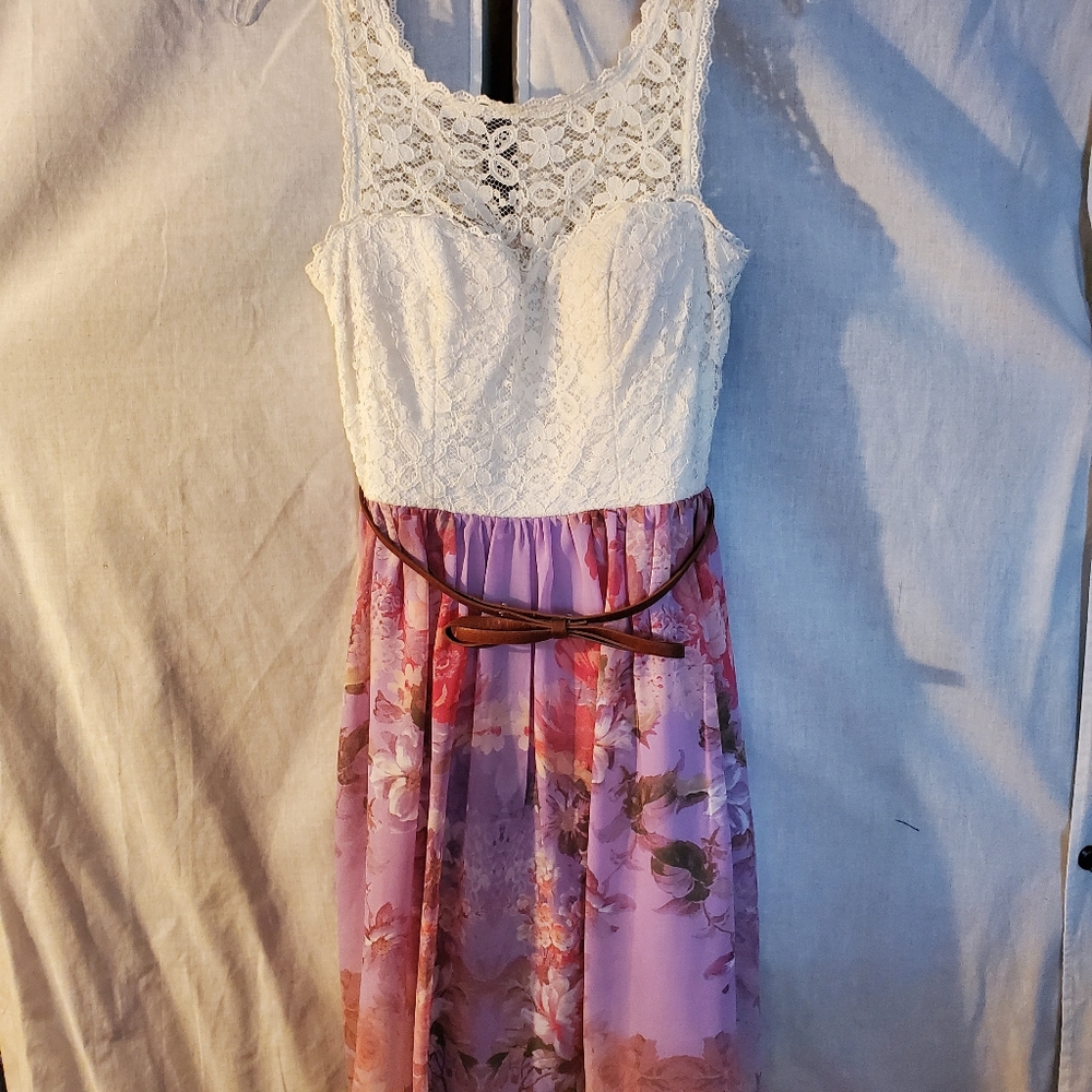 Flower Dress with Lace